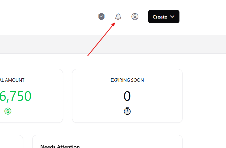 Open notification panel